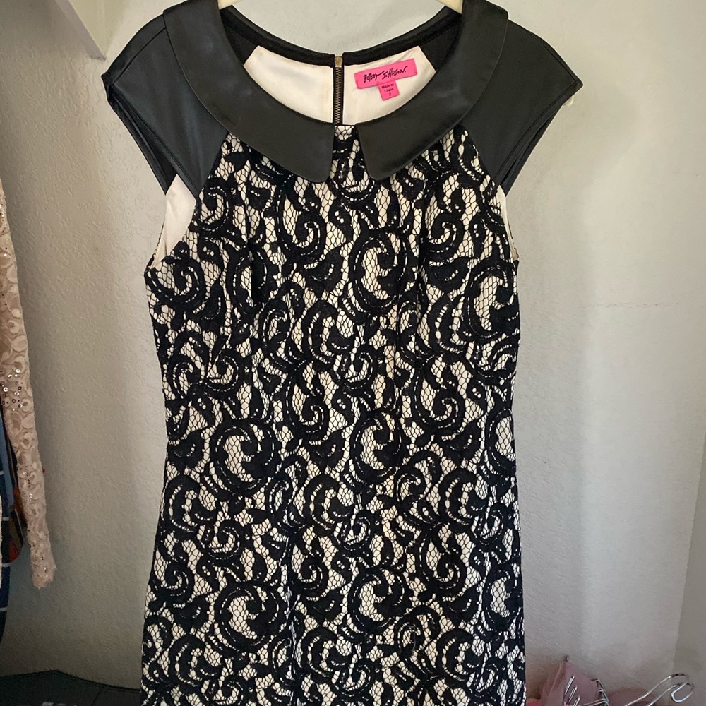 Betsey Johnson Lace Overlay dress
